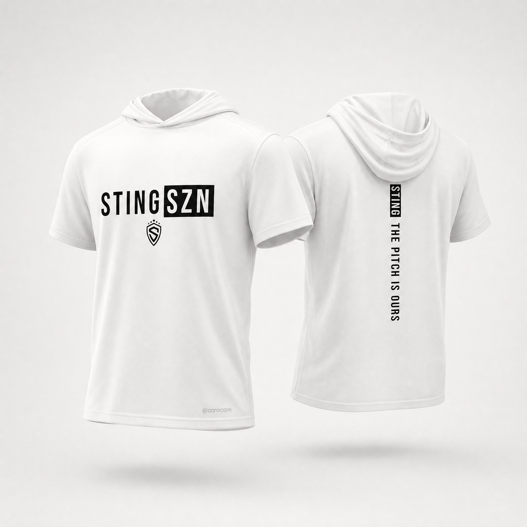 Sting SZN | Pitch Is Ours Coolcore Hoodie | White