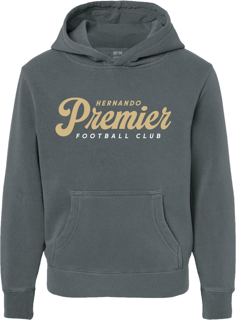 Hernando Premier Youth Midweight Pigment-Dyed Hooded Sweatshirt