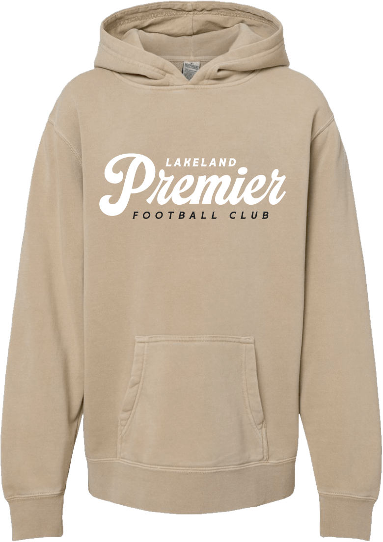 Lakeland Premier Youth Midweight Pigment-Dyed Hooded Sweatshirt