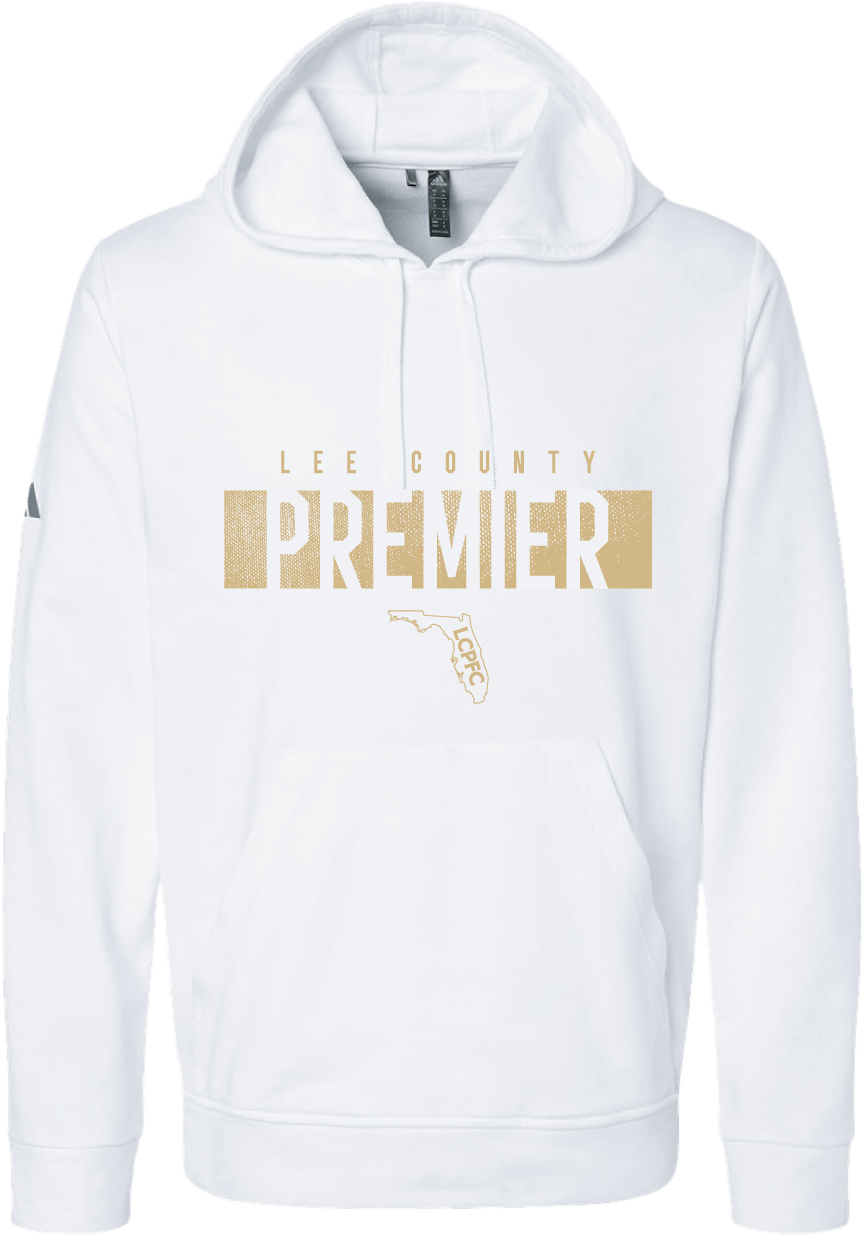 Lee County Premier adidas Fleece Hooded Sweatshirt