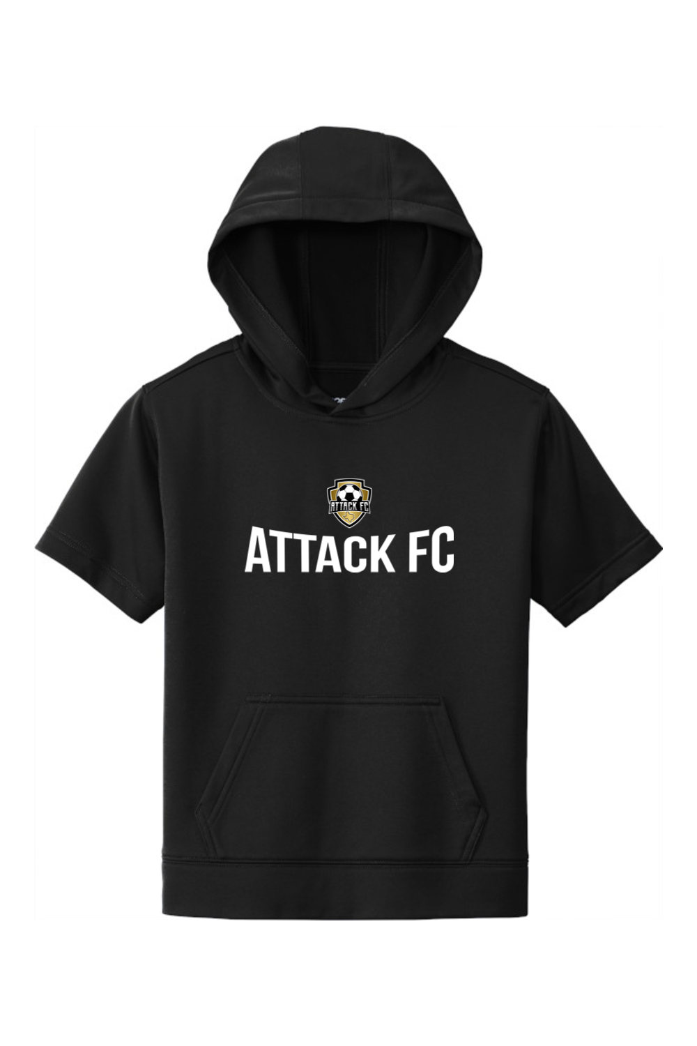Attack FC | Youth Sport-Wick Fleece Short Sleeve Hoodie