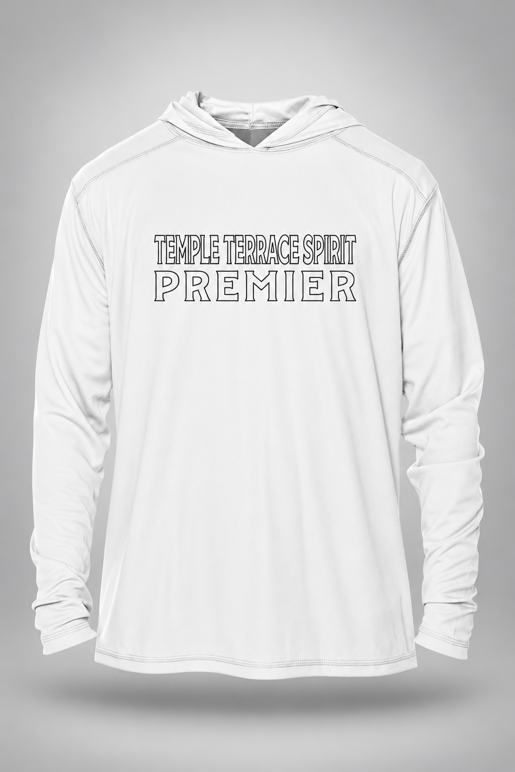 Temple Terrace | Men's Vapor LS – White, front view