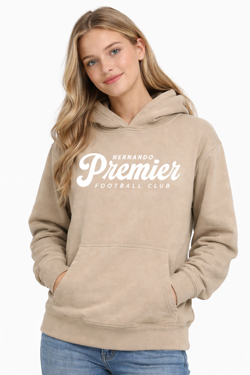 Hernando Premier Youth Midweight Pigment-Dyed Hooded Sweatshirt