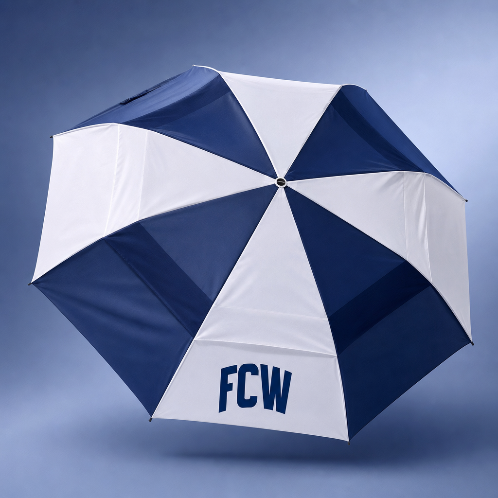 Shed Rain™ FC Westlake | 58" Vented Wooden-Handled Auto-Open Jumbo Compact Umbrella
