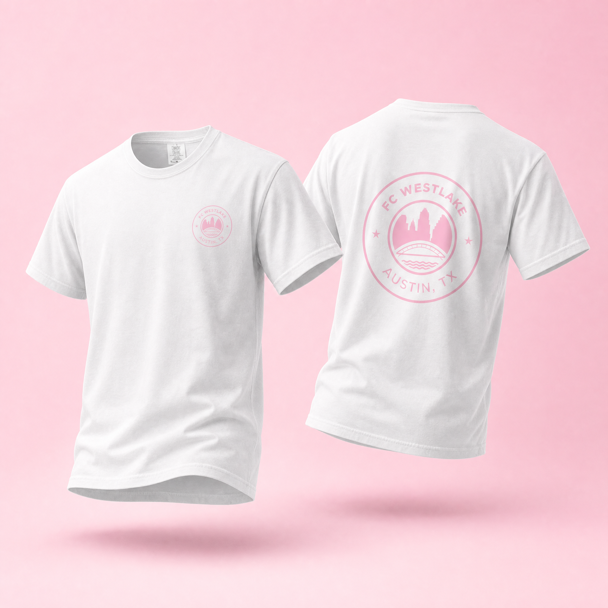 FCW Tonal | Pink CC Crest Tee