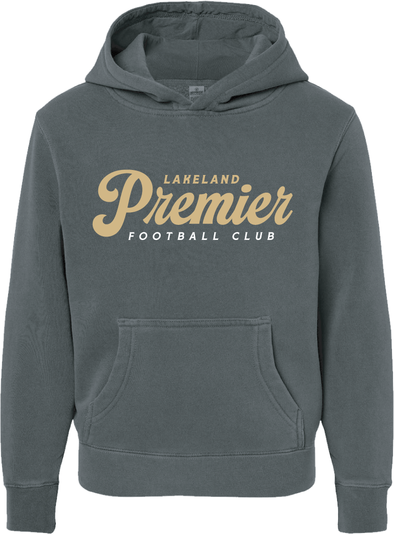 Lakeland Premier Youth Midweight Pigment-Dyed Hooded Sweatshirt