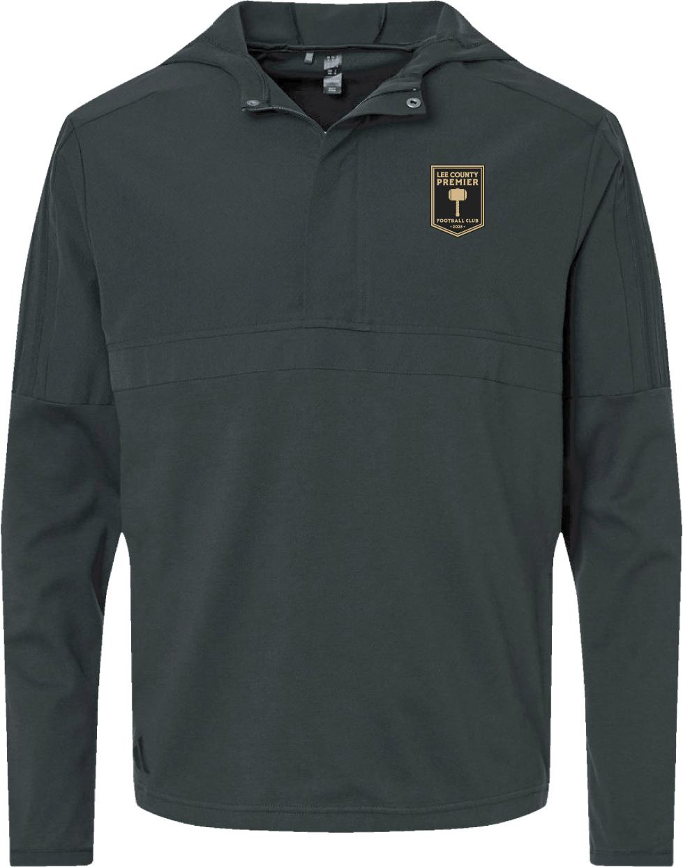 Lee County Premier adidas Men's Half-Zip Hooded Anorak