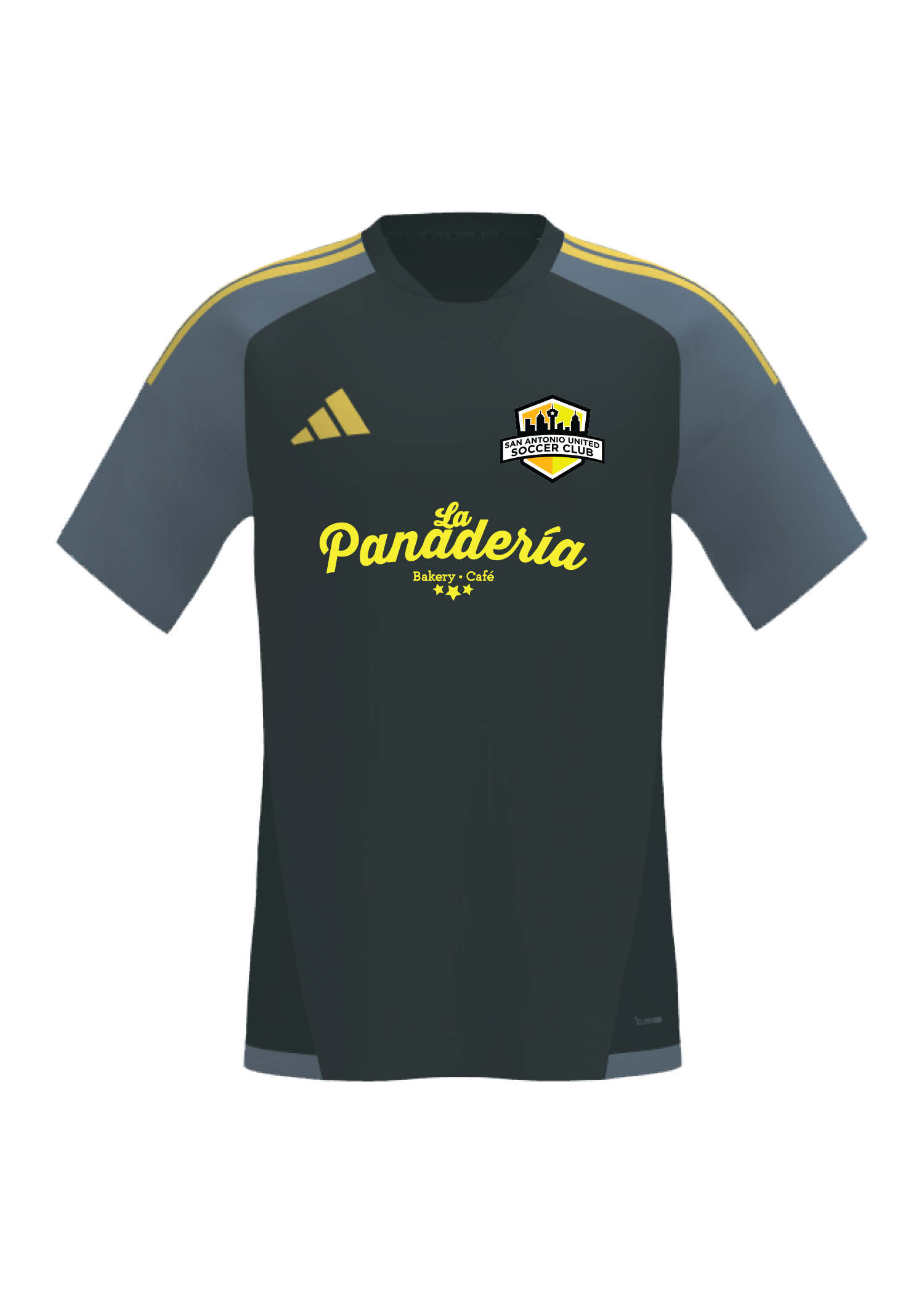 SA United miTiro26 Game Jersey - Black/Yellow