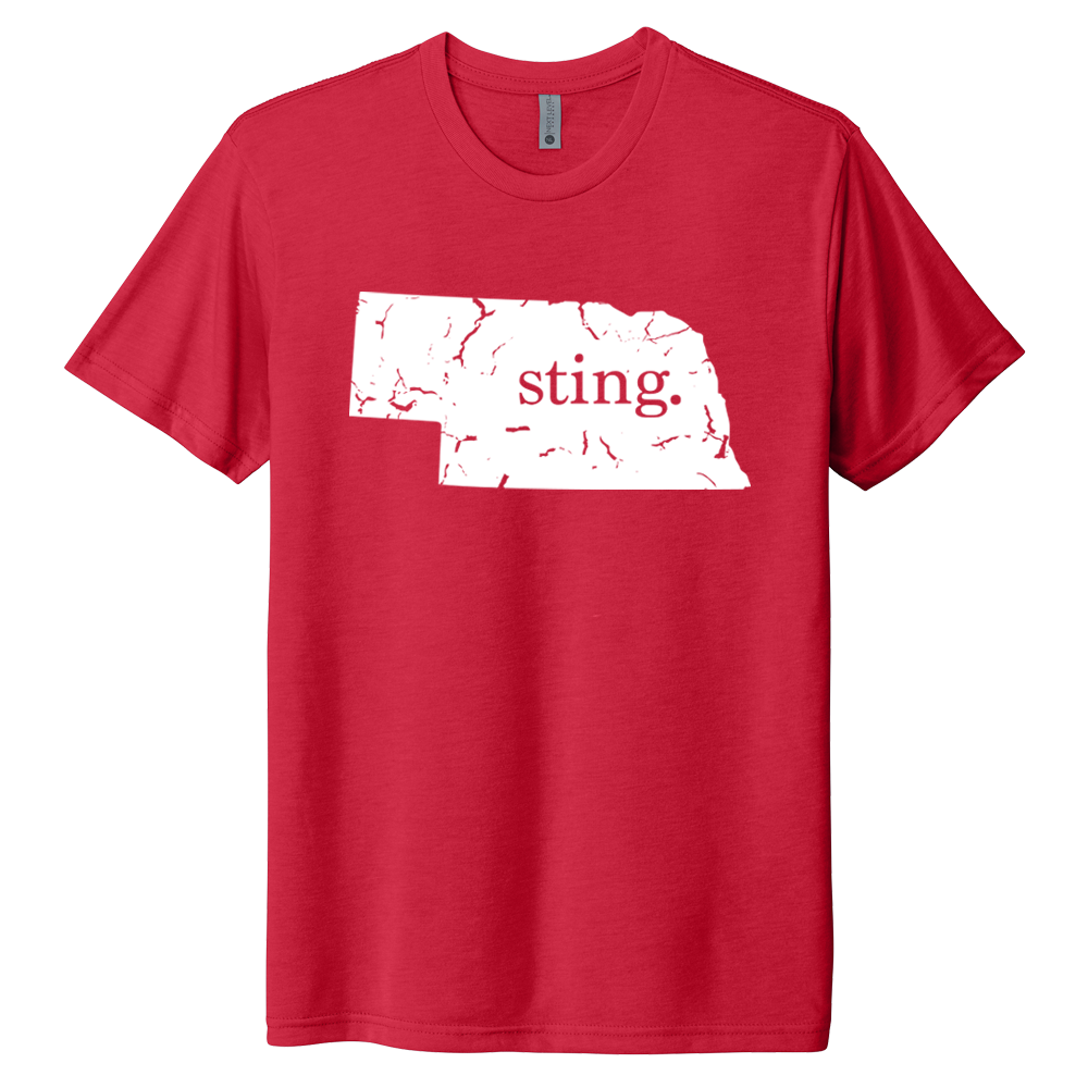 Sting Nebraska Next Level Apparelï¿½ï¿½ Unisex Tri-Blend Tee