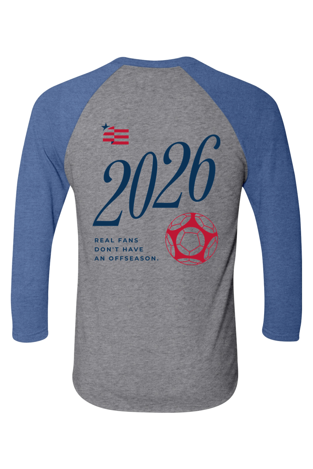 USA 2026 | Unisex Tri-Blend Three-Quarter Sleeve T-Shirt