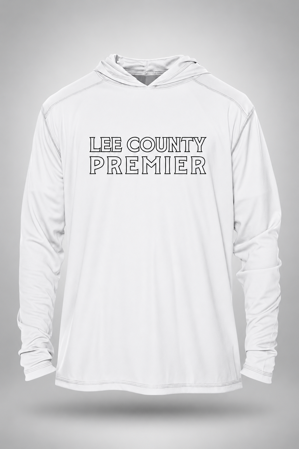 Lee County | Men's Vapor LS – White, front view