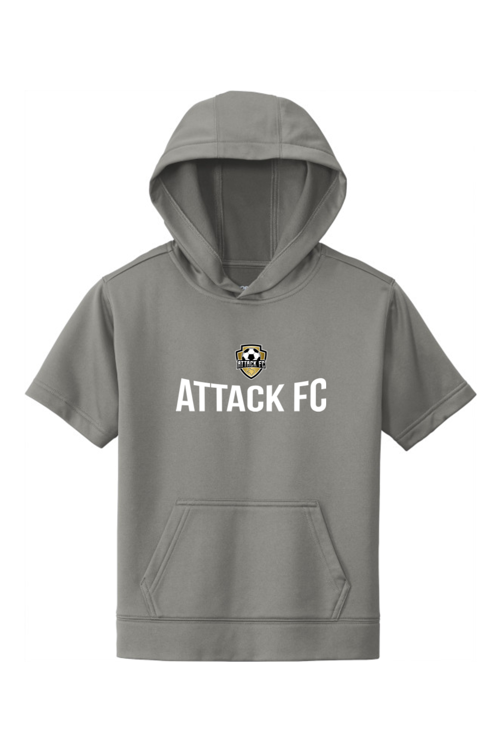 Attack FC | Youth Sport-Wick Fleece Short Sleeve Hoodie