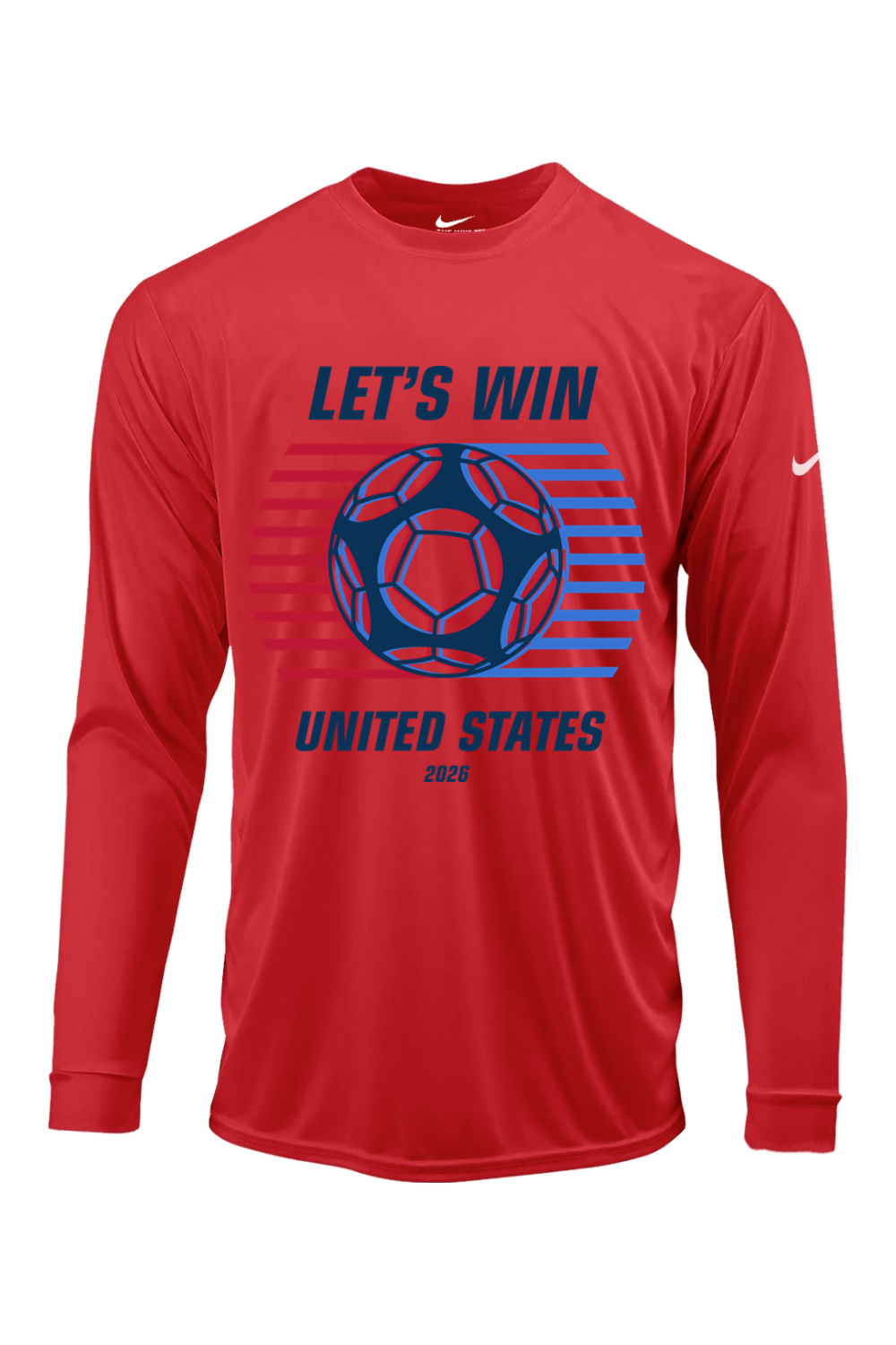 USA Let's Win | Nike Core Cotton Long Sleeve T-Shirt