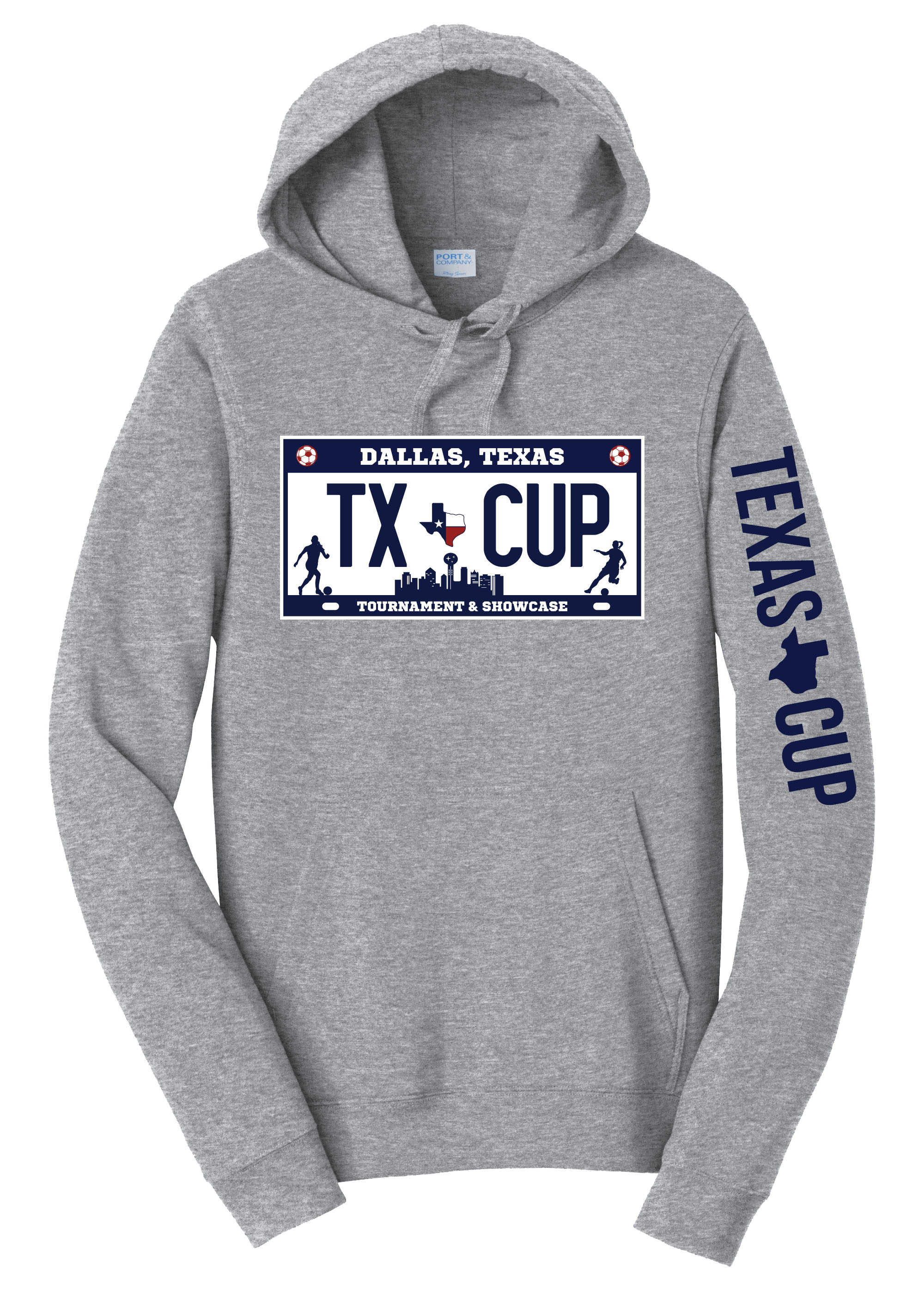 TX Cup License Plate Hoodie - Grey