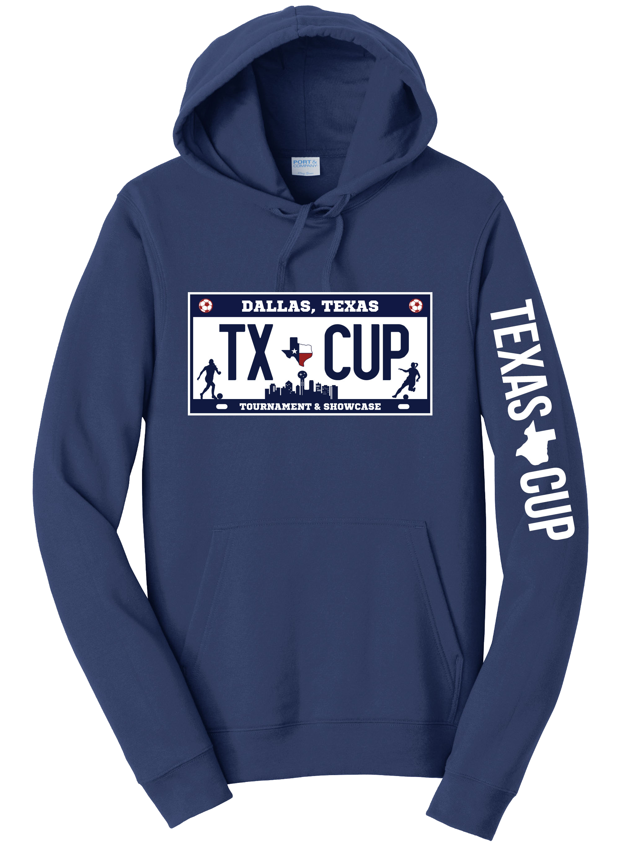 TX Cup License Plate Hoodie - Navy