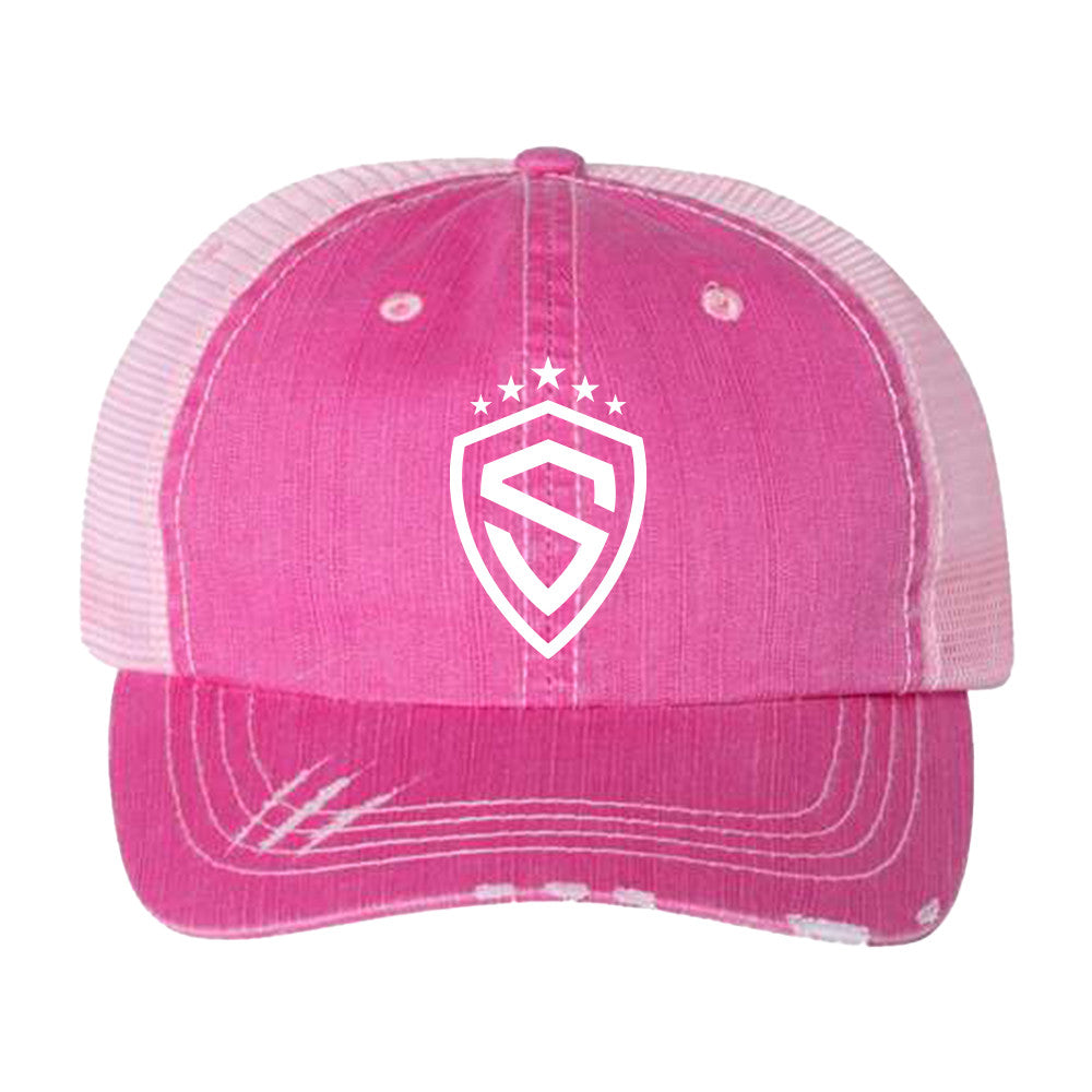 Sting Shield Herringbone Trucker Cap